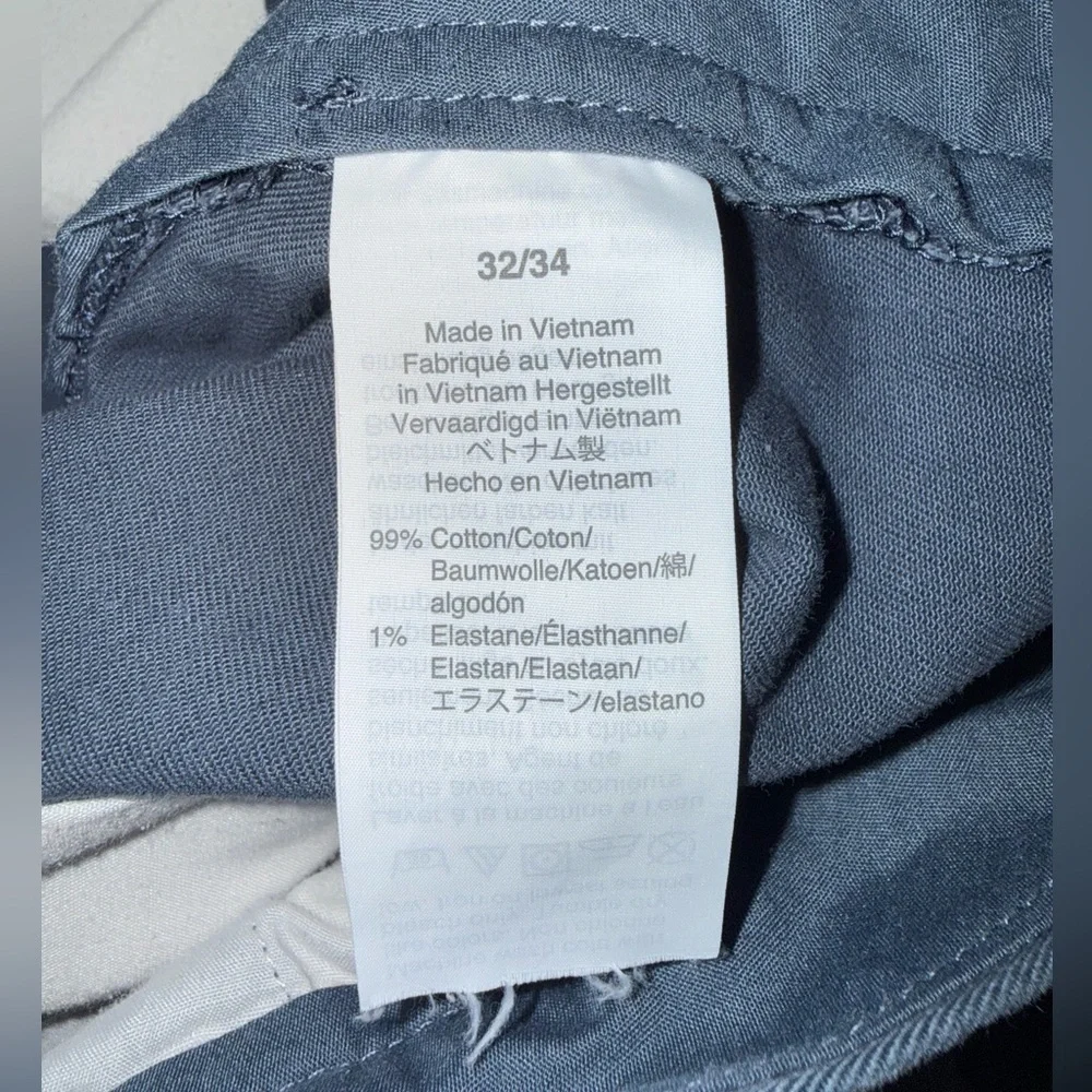 🔵 J.Crew Flex Slim Chino Pants – 32x34